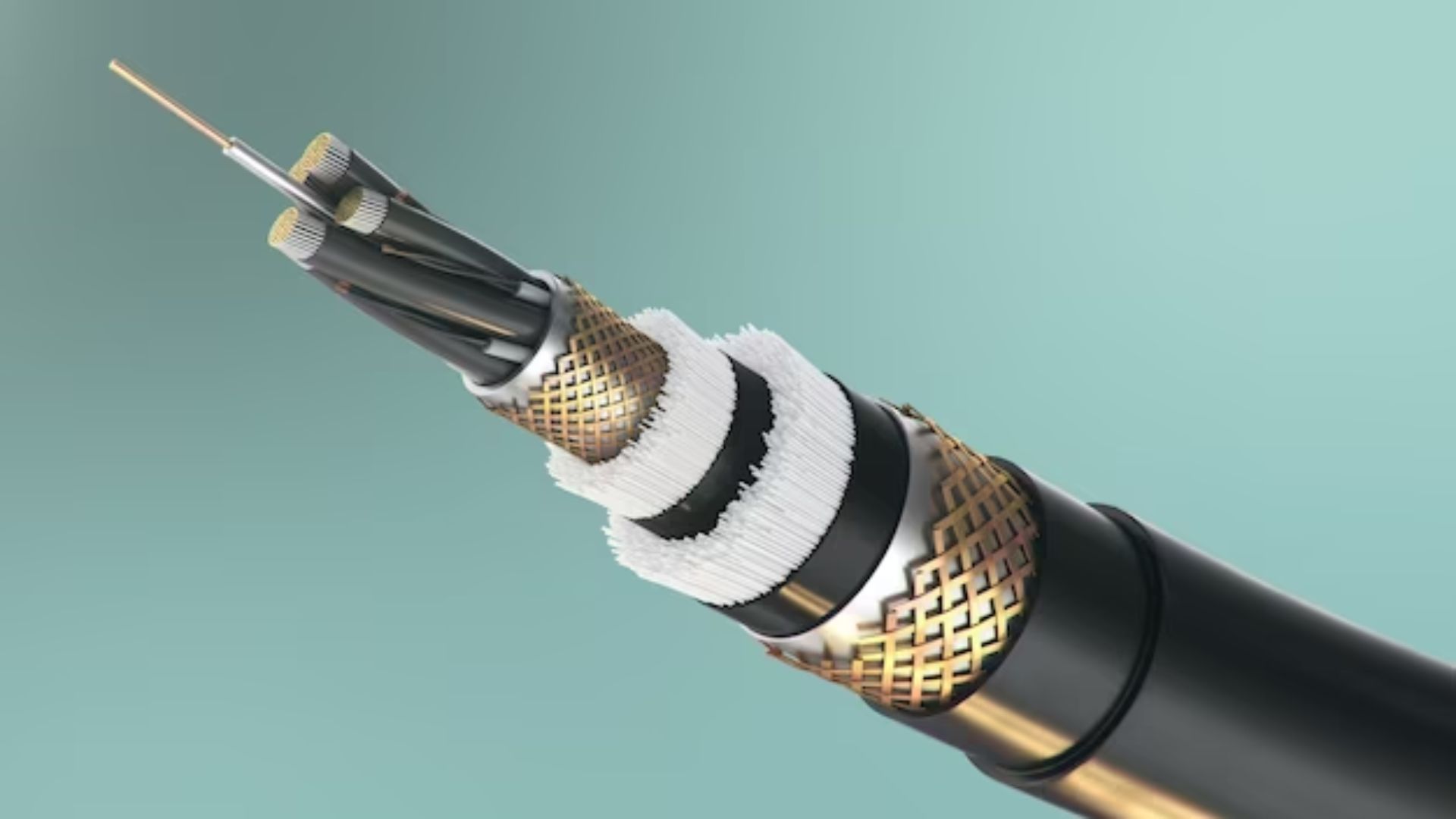 75-ohm coaxial cable with f-type connectors