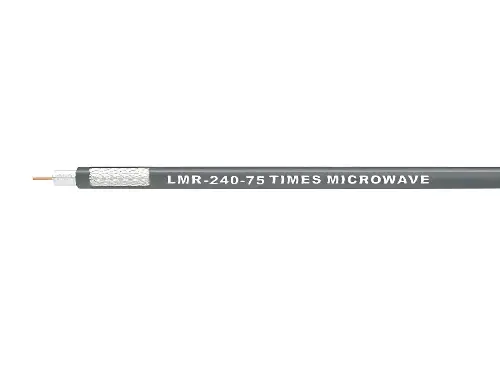 LMR-240-75 Coaxial Cable 75 Ohm 1 Times Microwave system LMR-240-75 connector distributor in GCC