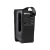 Motorola PMLN5870A genuine leather carry case with 3-inch fixed belt loop for DP4000 series portables.